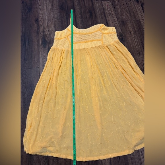 Mlle Gabrielle Yellow Crochet/Embroidered Dress - Picture 4 of 5